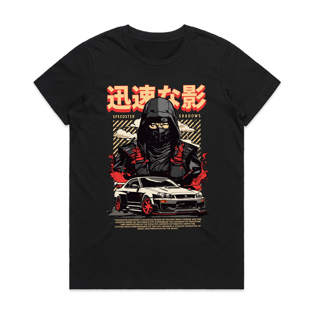 Speedster Shadows – Ninja JDM Street Racing Tee