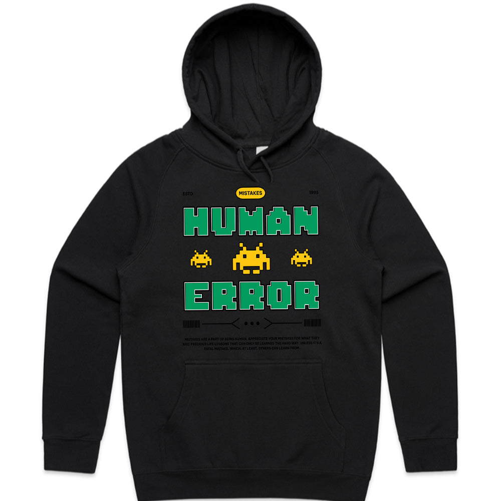 Human Error Retro Gaming T-Shirt – Classic Pixel Art Design
