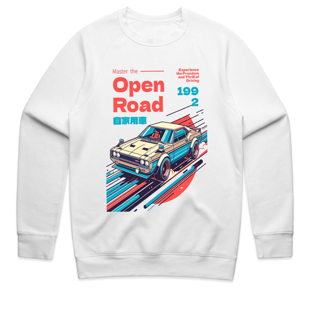 OPEN ROAD T-Shirt – Retro JDM Skyline Speed Legend