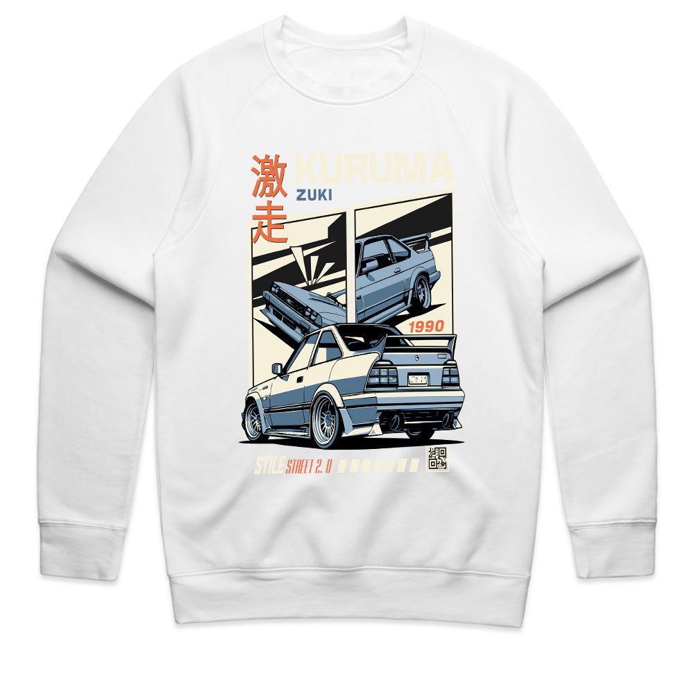 KURUMA ZUKI T-Shirt – Retro ‘90s JDM Street Racing Icon