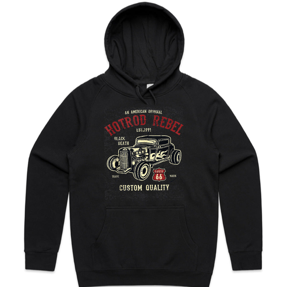 Hot Rod Rebel Vintage Route 66 T-Shirt – Custom Classic Car Enthusiast Tee