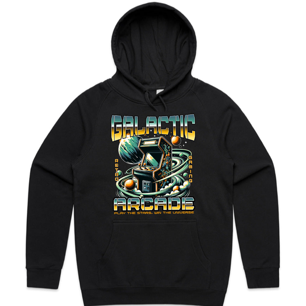 Galactic Arcade T-Shirt – Retro Gaming Meets Outer Space
