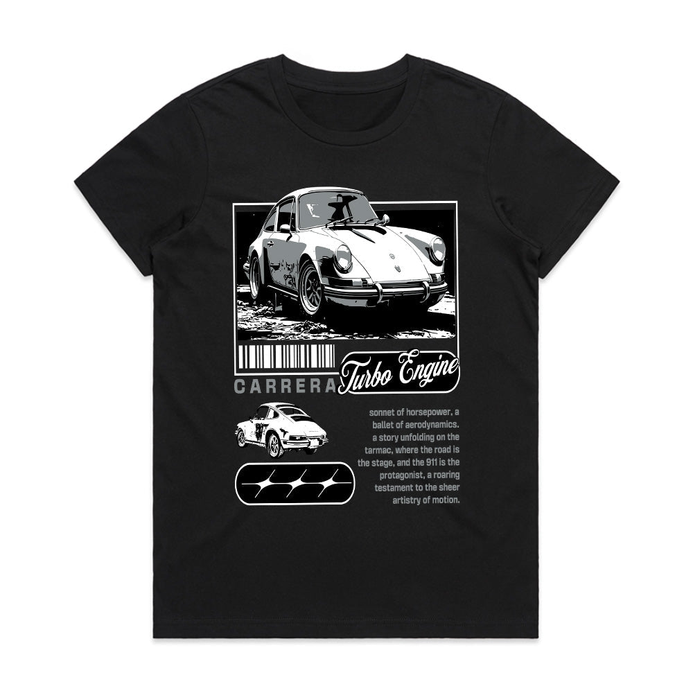 Carrera Turbo Engine – Classic Motorsport Tee