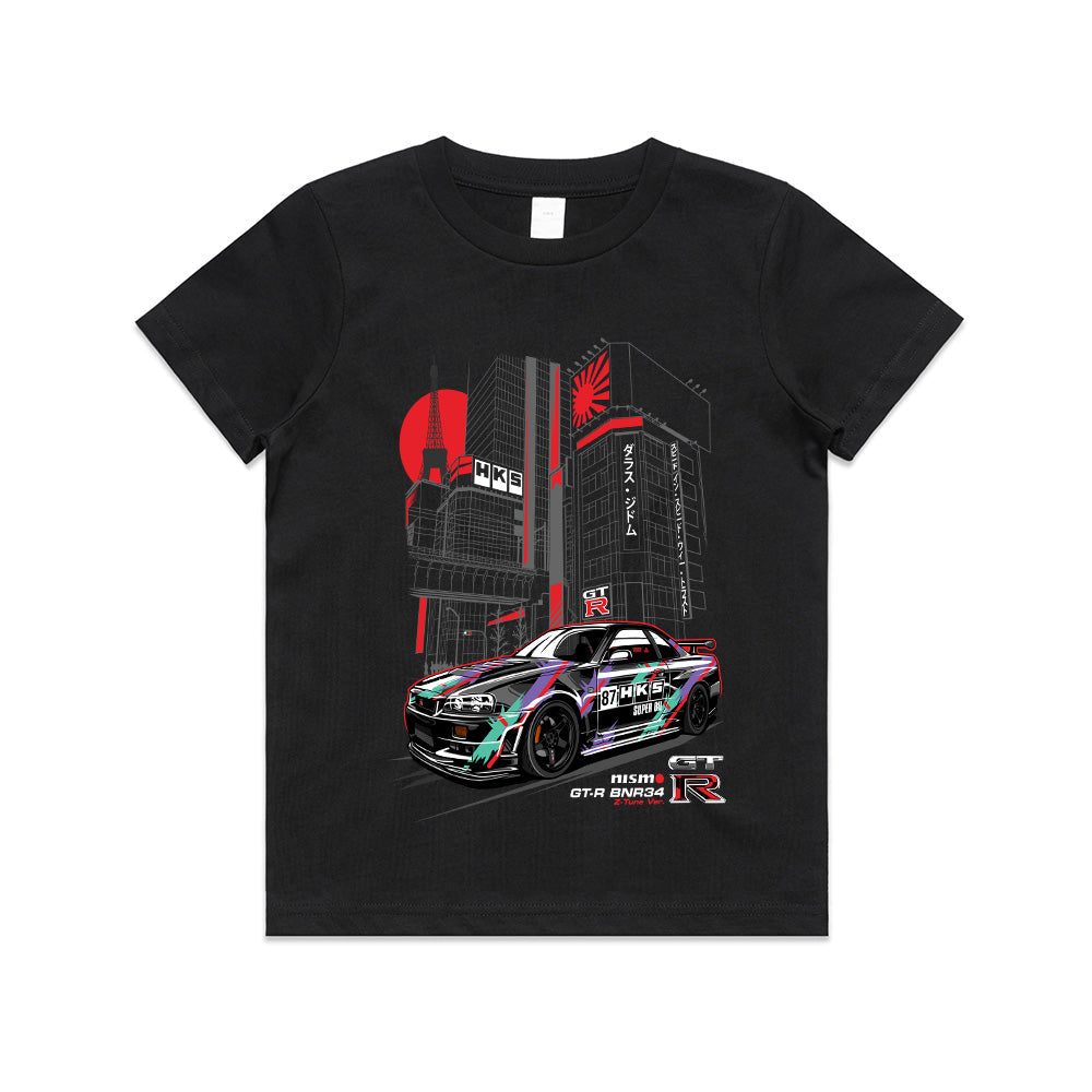HKS Nissan GT-R R34 Tokyo Street Racing T-Shirt – JDM Icon