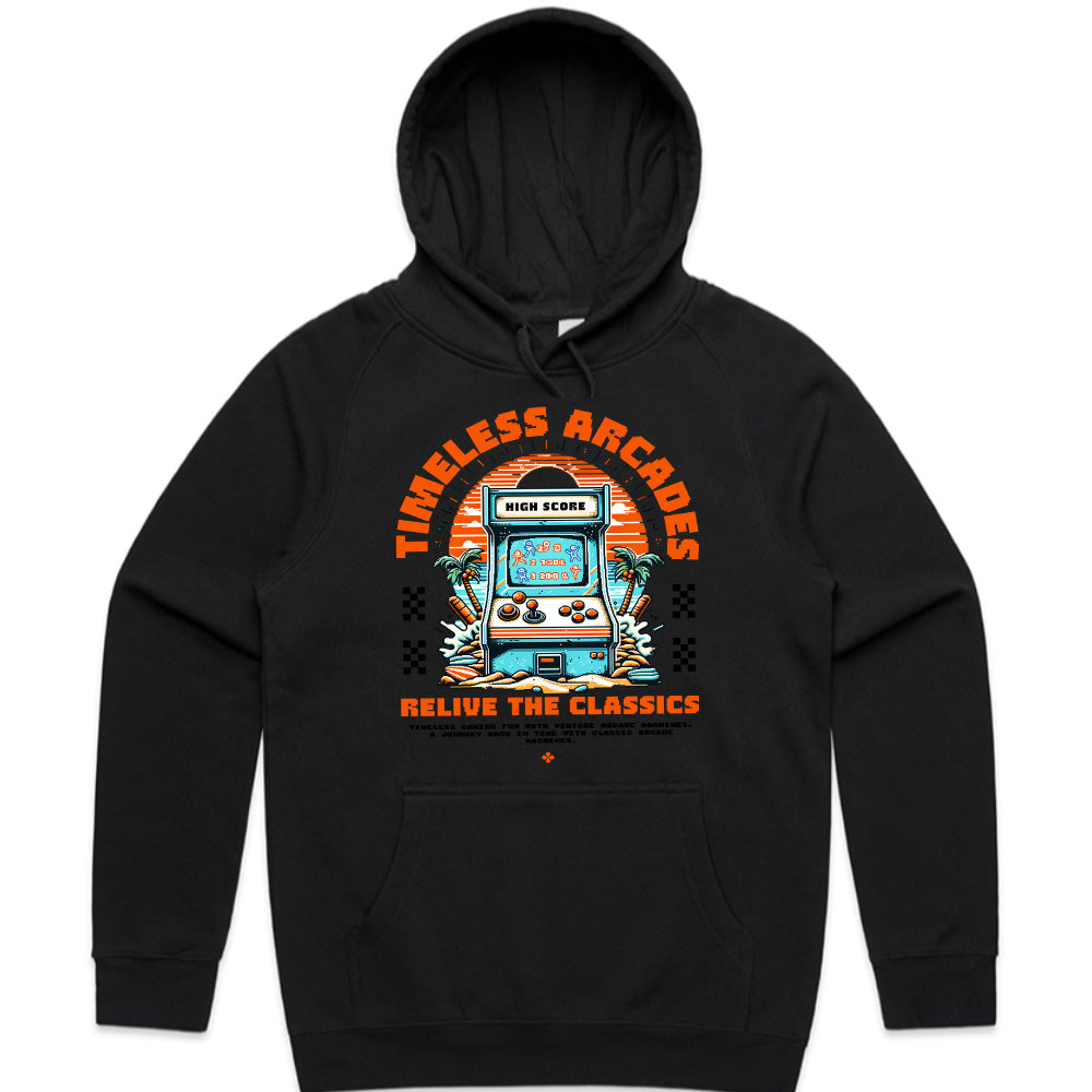 Timeless Arcades T-Shirt – Relive the Classics in Retro Gaming Style