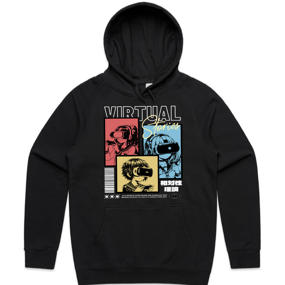 Virtual Stories T-Shirt – Anime Cyber VR Aesthetic