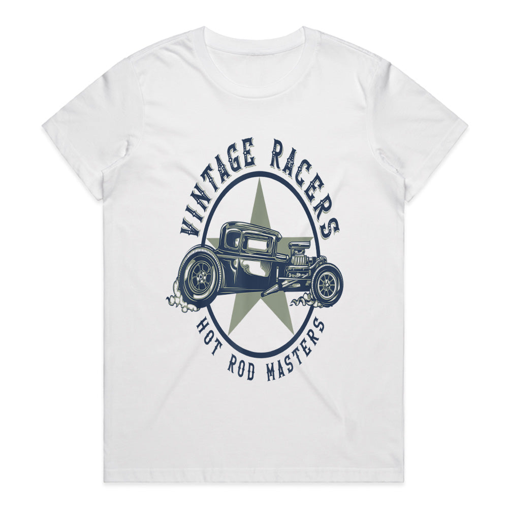 Vintage Racers Hot Rod Masters T-Shirt – Classic Old-School Drag Racing Design