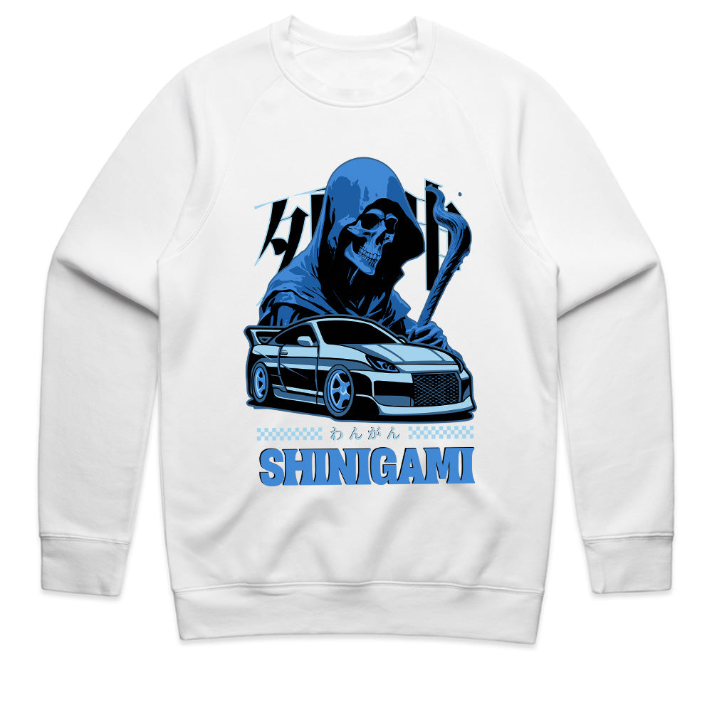 Shinigami Street Racer – Grim Reaper x JDM Car T-Shirt