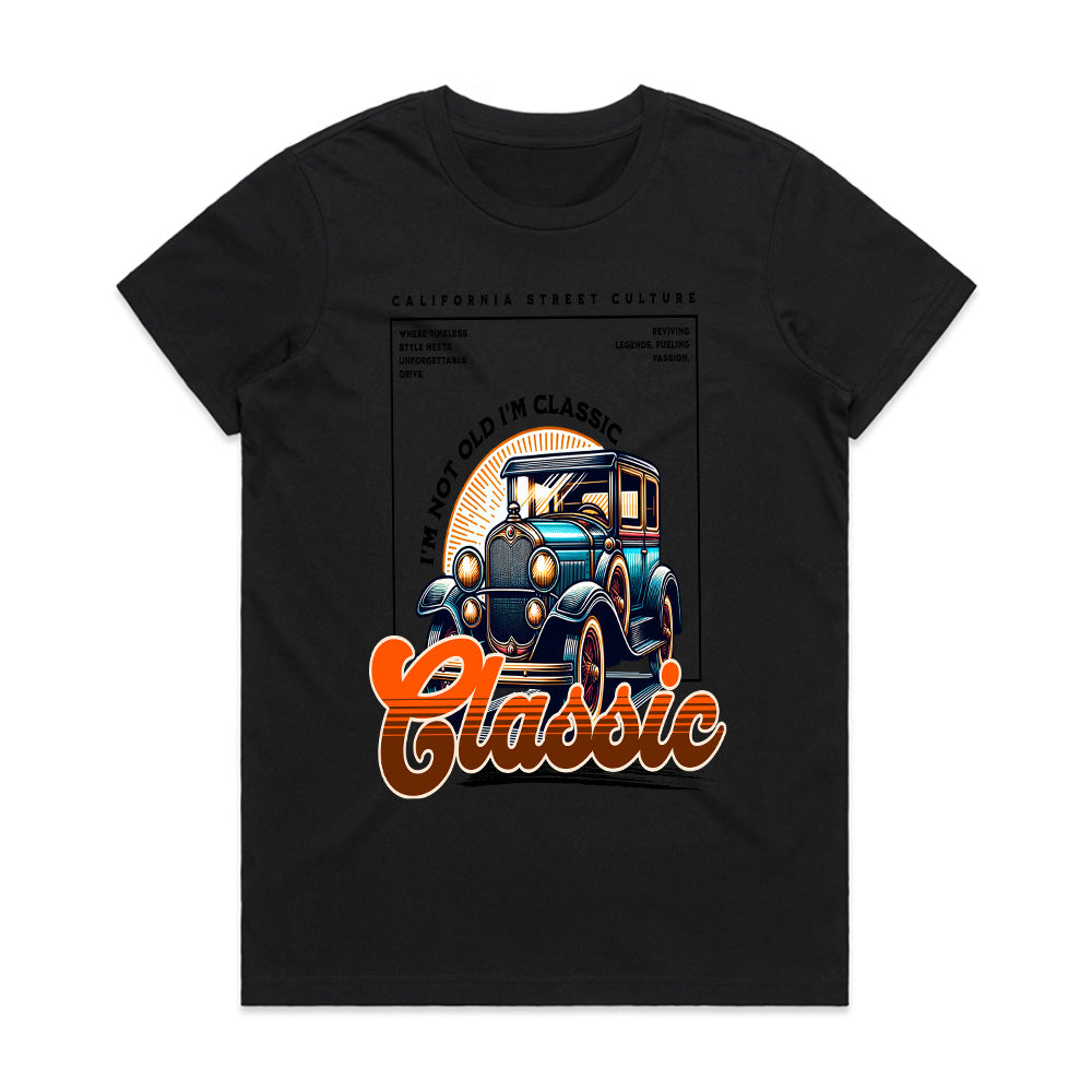 I'm Not Old, I'm Classic" Vintage Car T-Shirt – Retro Automotive Enthusiast Tee