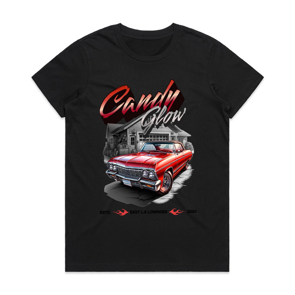 Candy Glow T-Shirt – Classic Lowrider Car & Custom Automotive Culture Tee