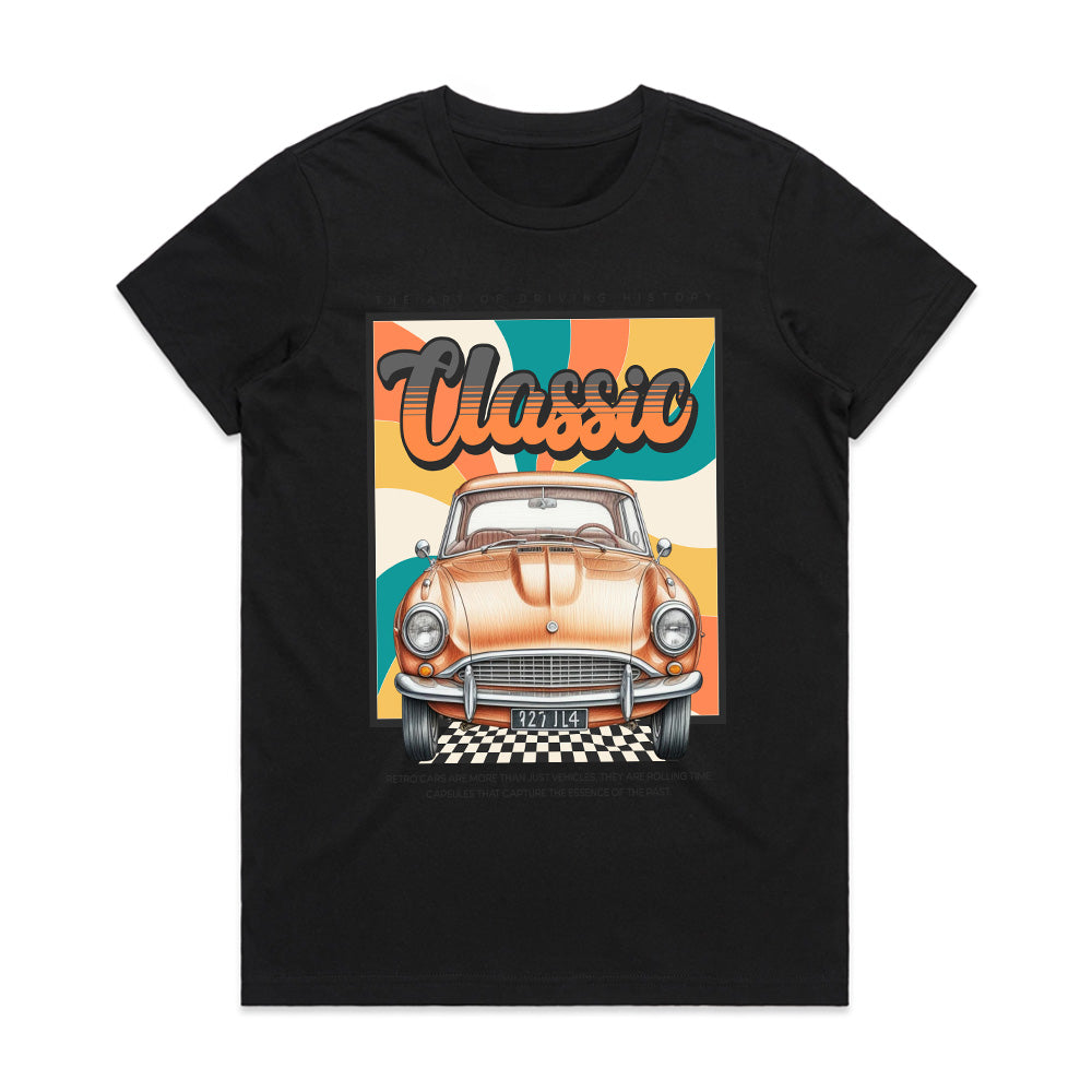 Retro Classic Car T-Shirt – Vintage Automotive Nostalgia Tee