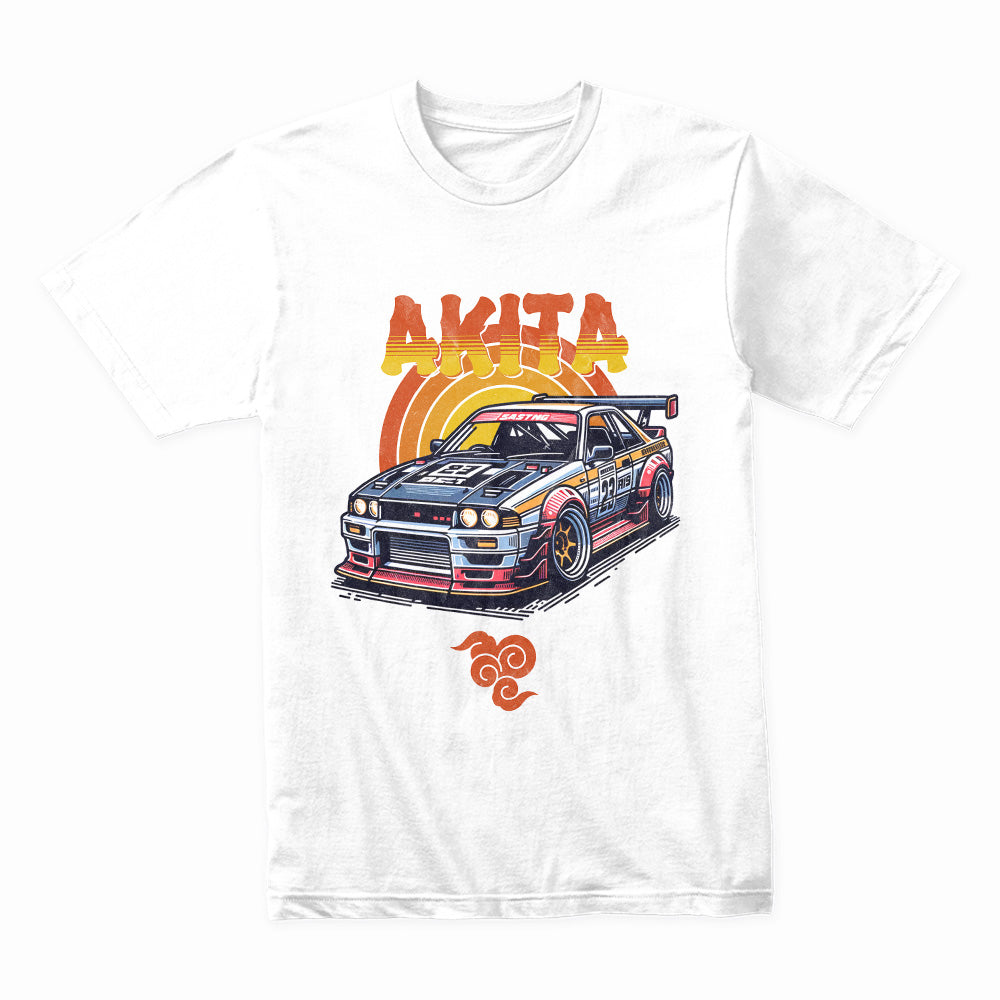 Akita Retro Drift Racing Tee – Japanese Street Style