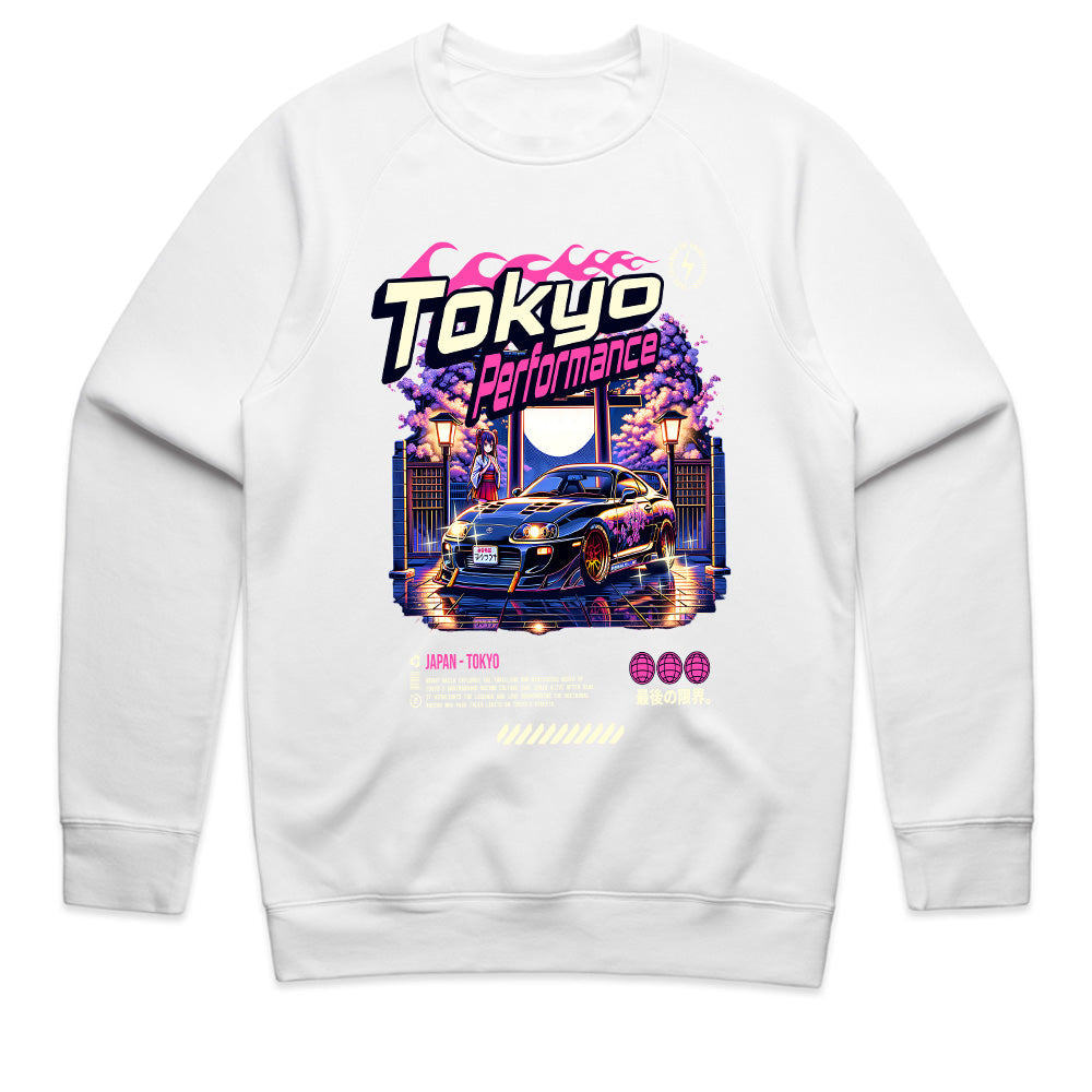 Tokyo Performance T-Shirt – Neon JDM Street Racing & Cyberpunk Aesthetic
