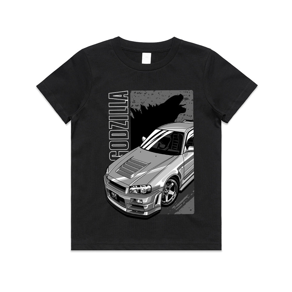 Godzilla R34 Skyline GTR T-Shirt – JDM Iconic Street Racer