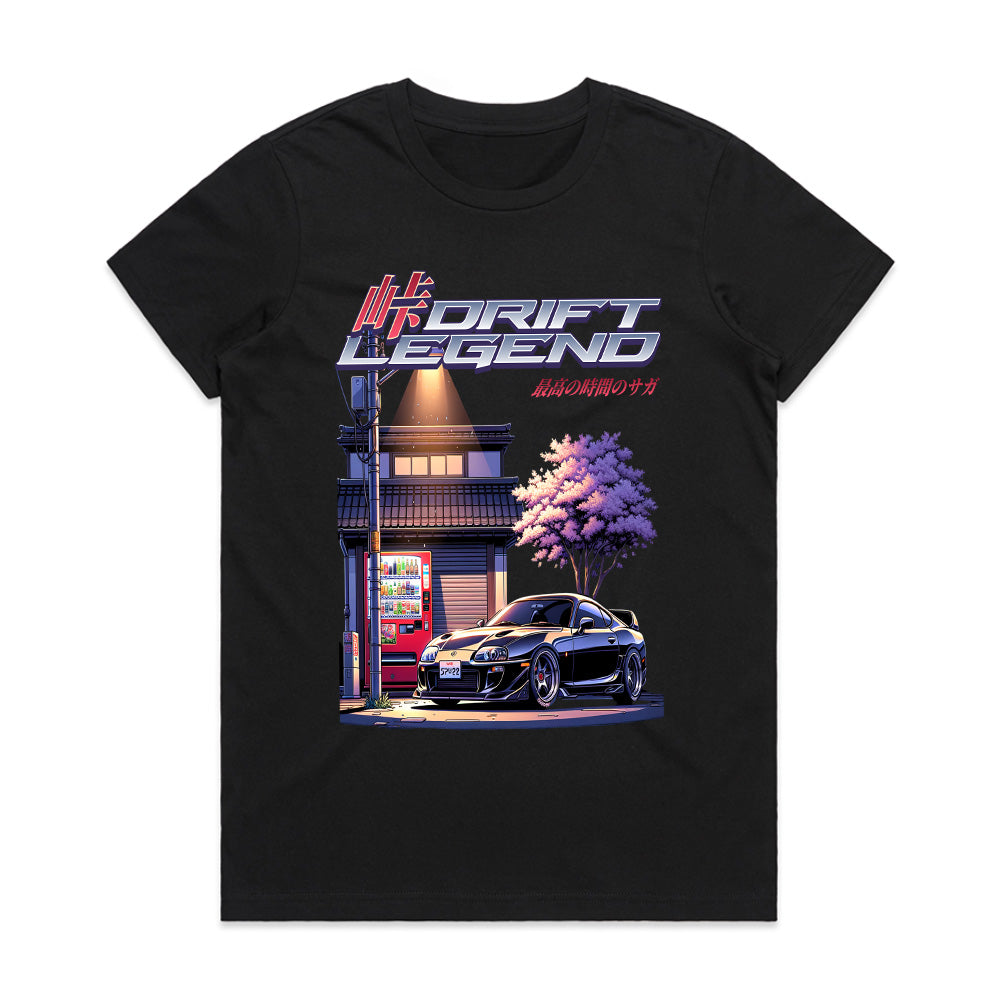 Drift Legend T-Shirt – Japanese Street Racing Night Scene