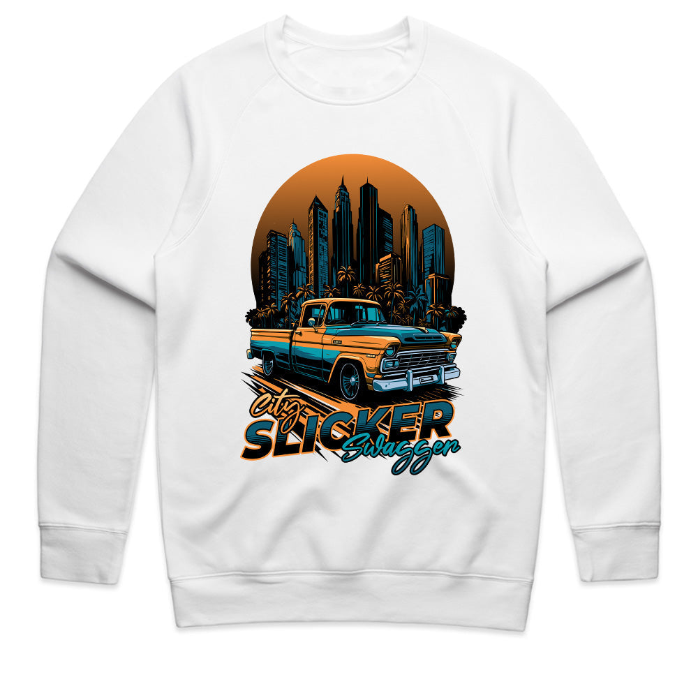 City Slicker Swagger – Classic Pickup Retro Streetwear Tee