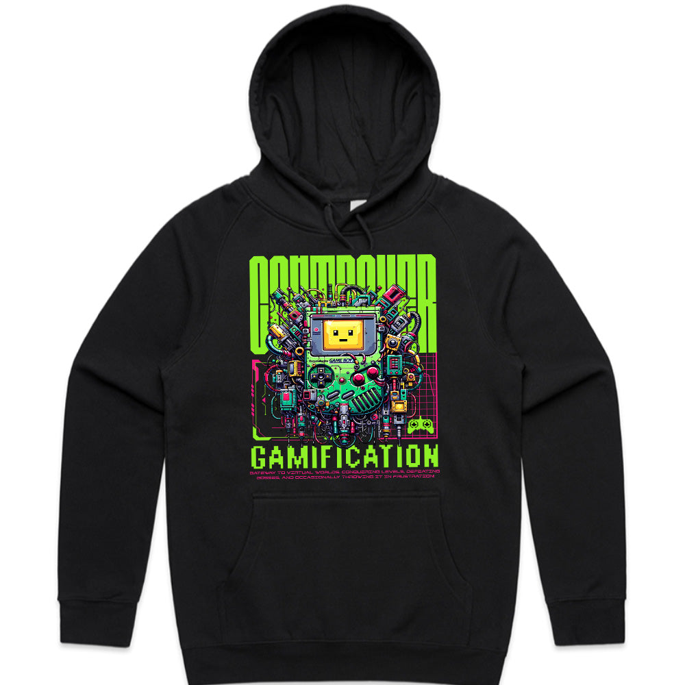 Cyberpunk "Gamification" T-Shirt – Futuristic Gaming Tech Design