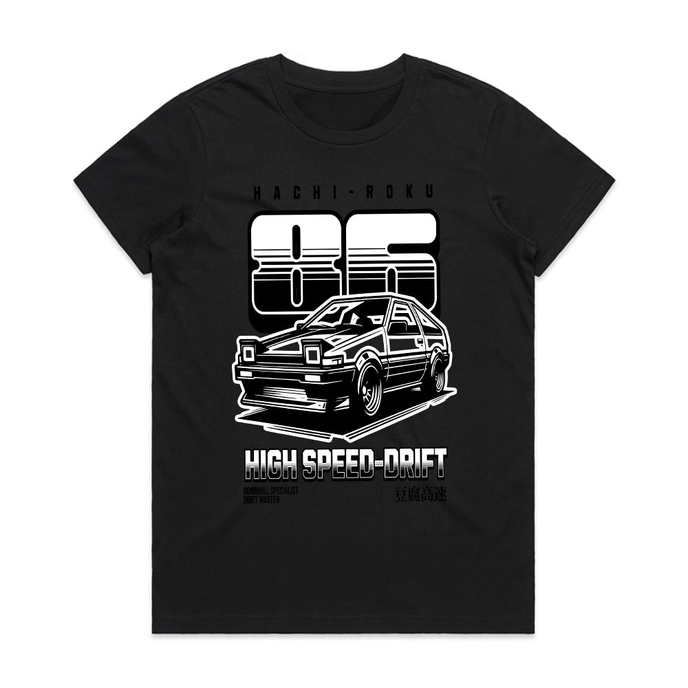 Hachi-Roku 86 High-Speed Drift T-Shirt – JDM Legend AE86 Drift Car