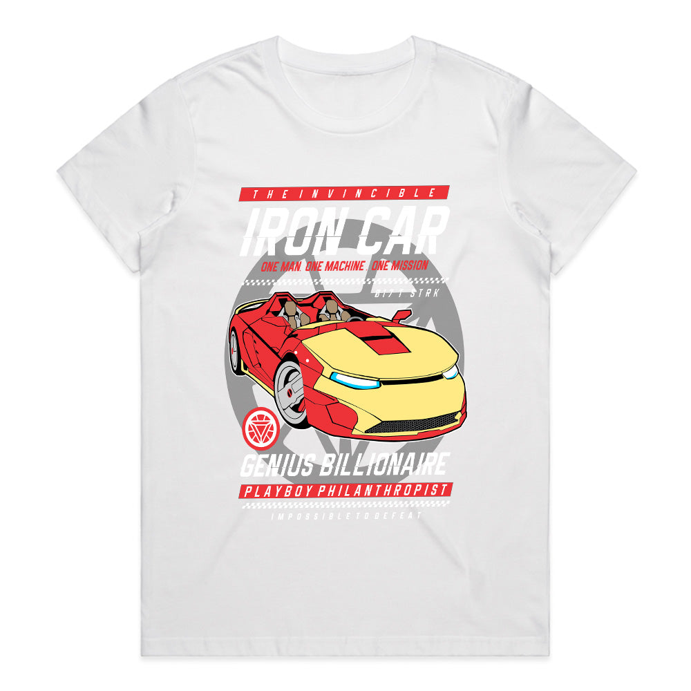 Iron Car T-Shirt – Genius, Billionaire, Playboy, Philanthropist Tribute