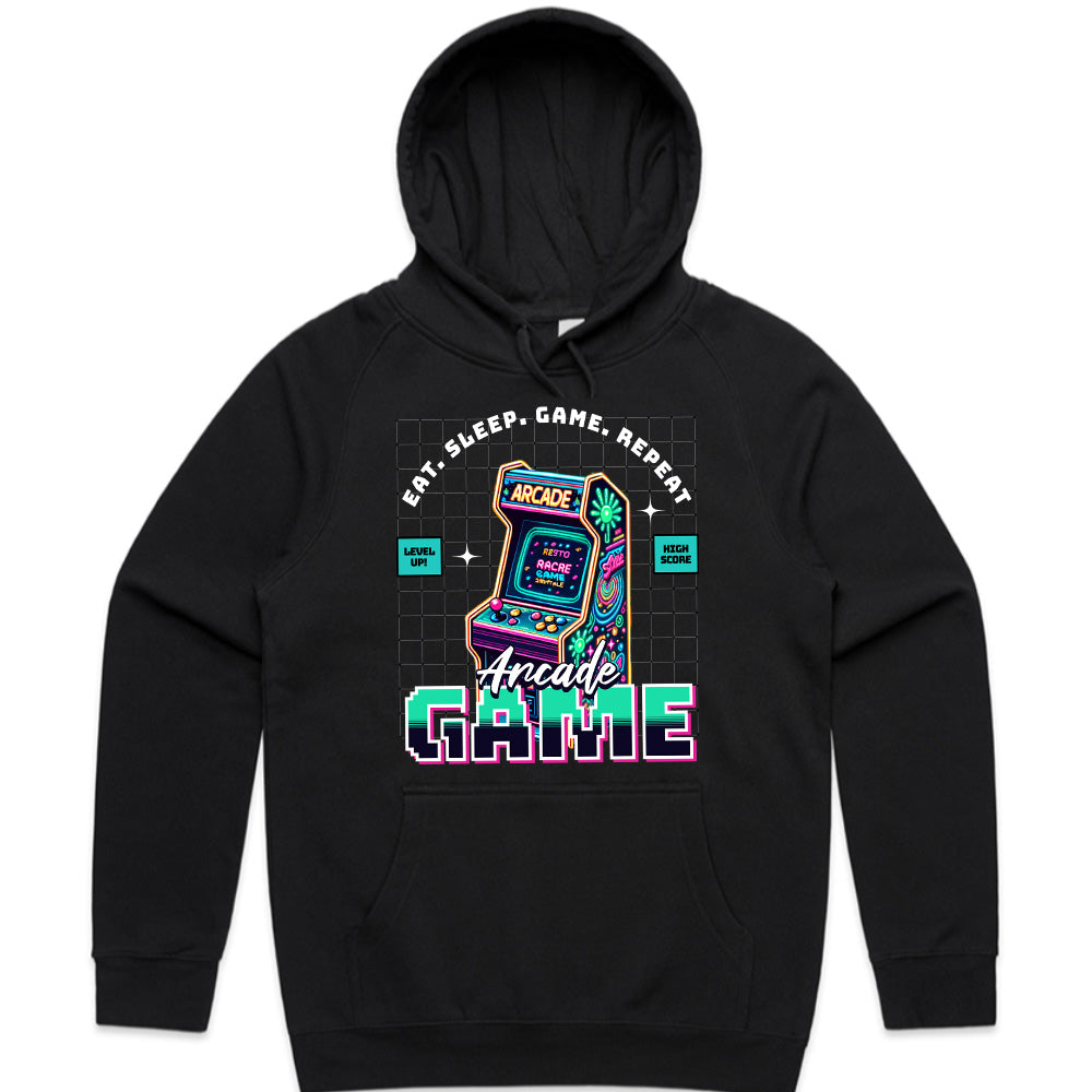 Retro Arcade Gamer T-Shirt – Neon Vintage Gaming Tee