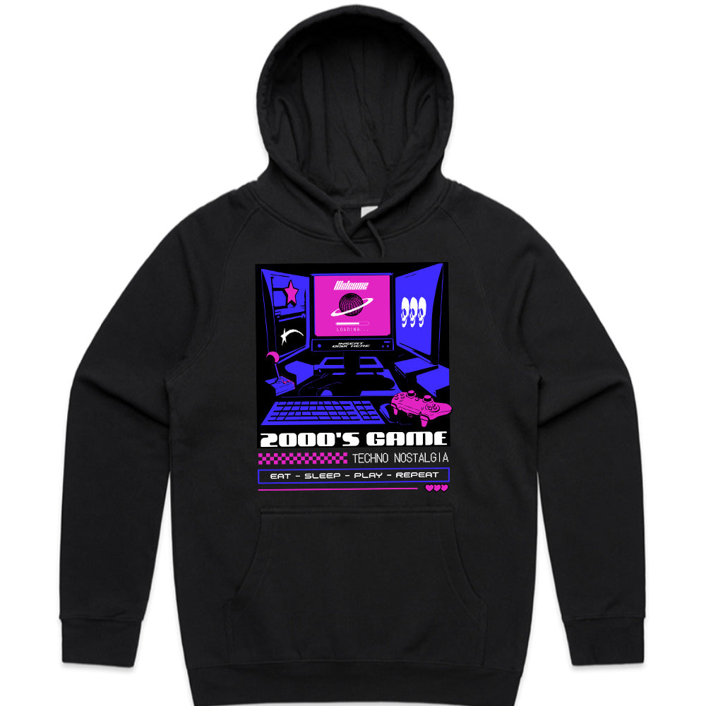 Retro 2000s Gaming T-Shirt - "Techno Nostalgia" Cyberpunk Aesthetic