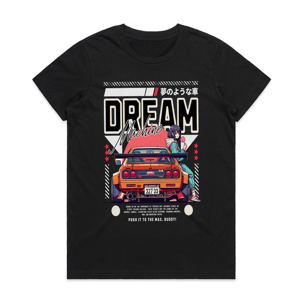 Dream Machine: Retro Racer Streetwear Tee