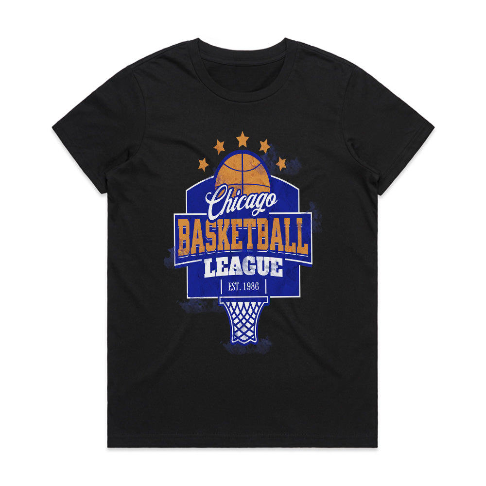 Windy City Hoops: Chicago Basketball League Tee