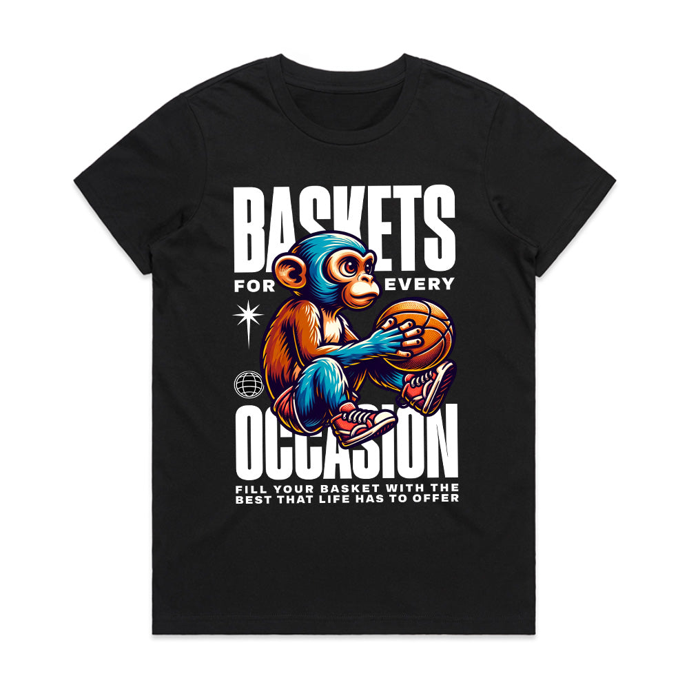 Monkey Hoops: Baskets for Every Occasion Tee