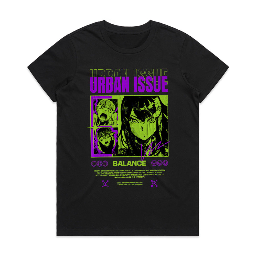 Urban Issue: Neon Anime Balance Tee