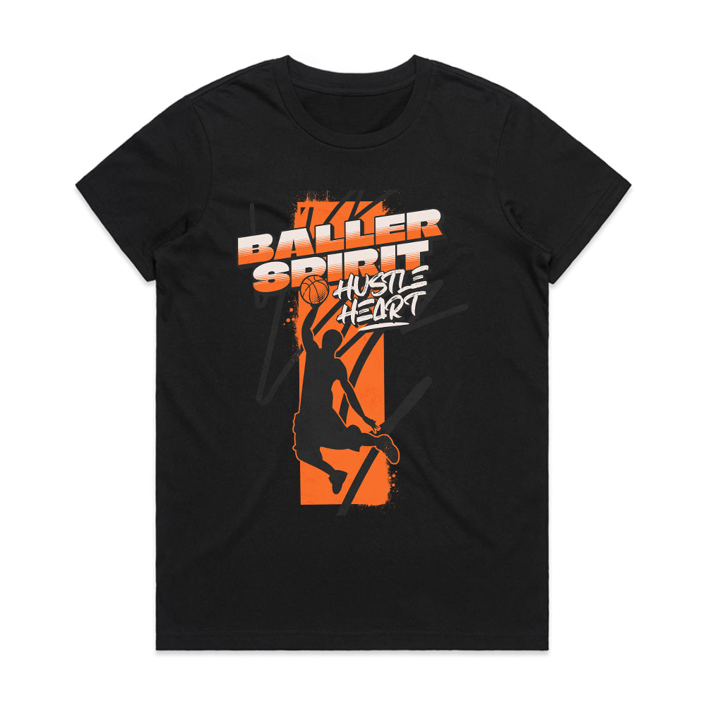 Baller Spirit: Hustle & Heart Dunk Tee