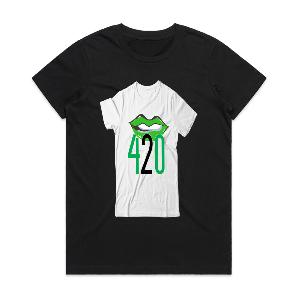 Green Lips: 420 Vibe Tee
