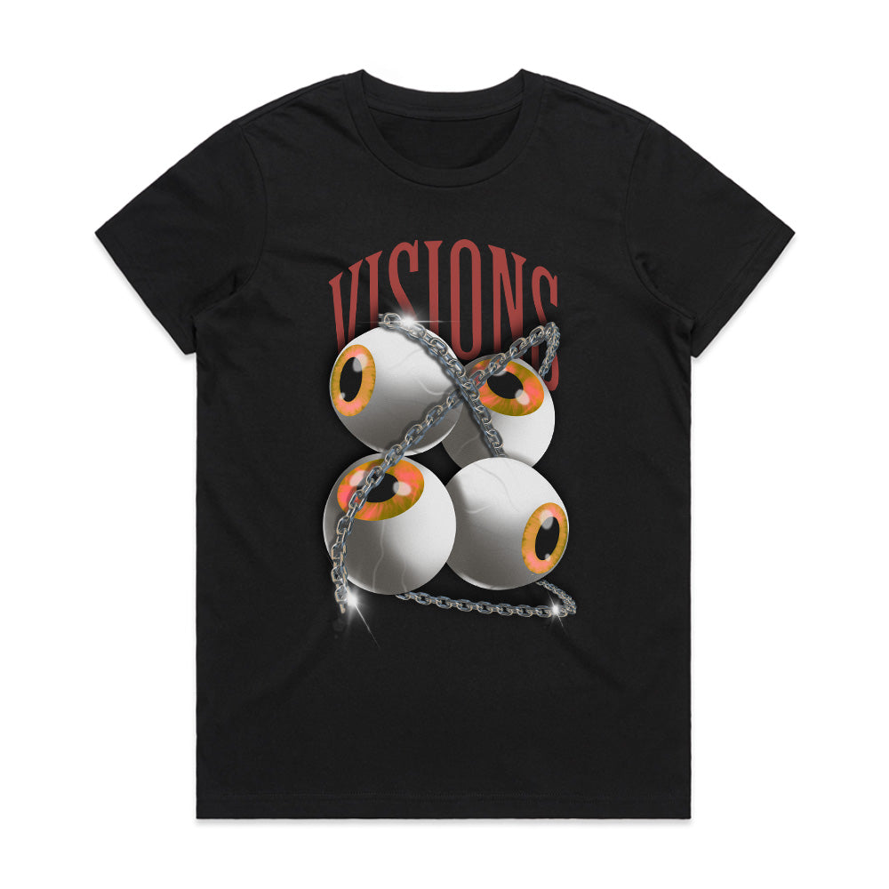 Chained Visions: Eyeball Matrix Tee