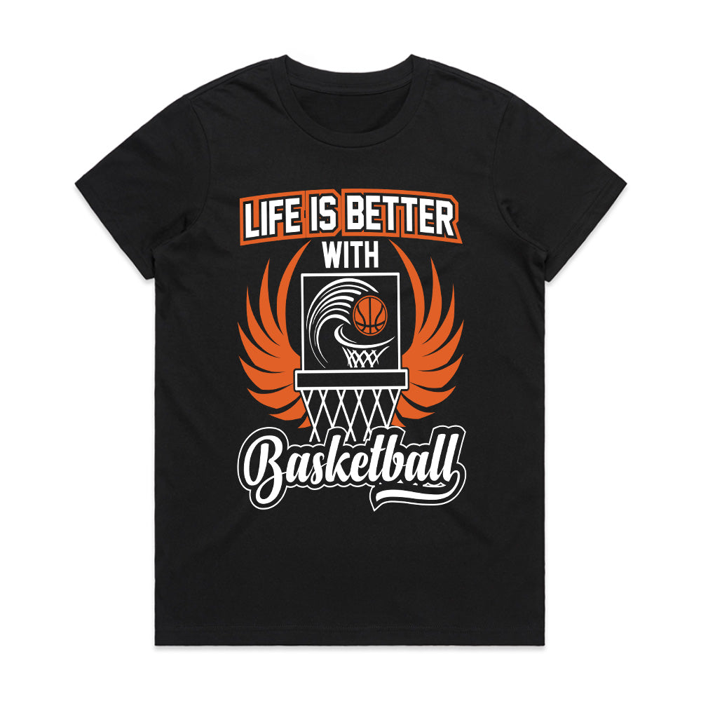 Full Court Bliss: Life Is Better with Basketball Tee