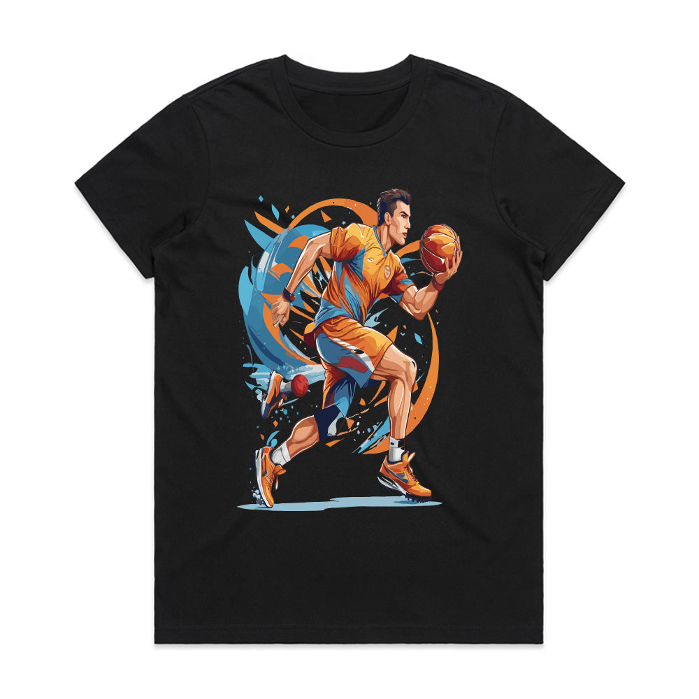 Full Court Surge: Dynamic Basketball Drive Tee
