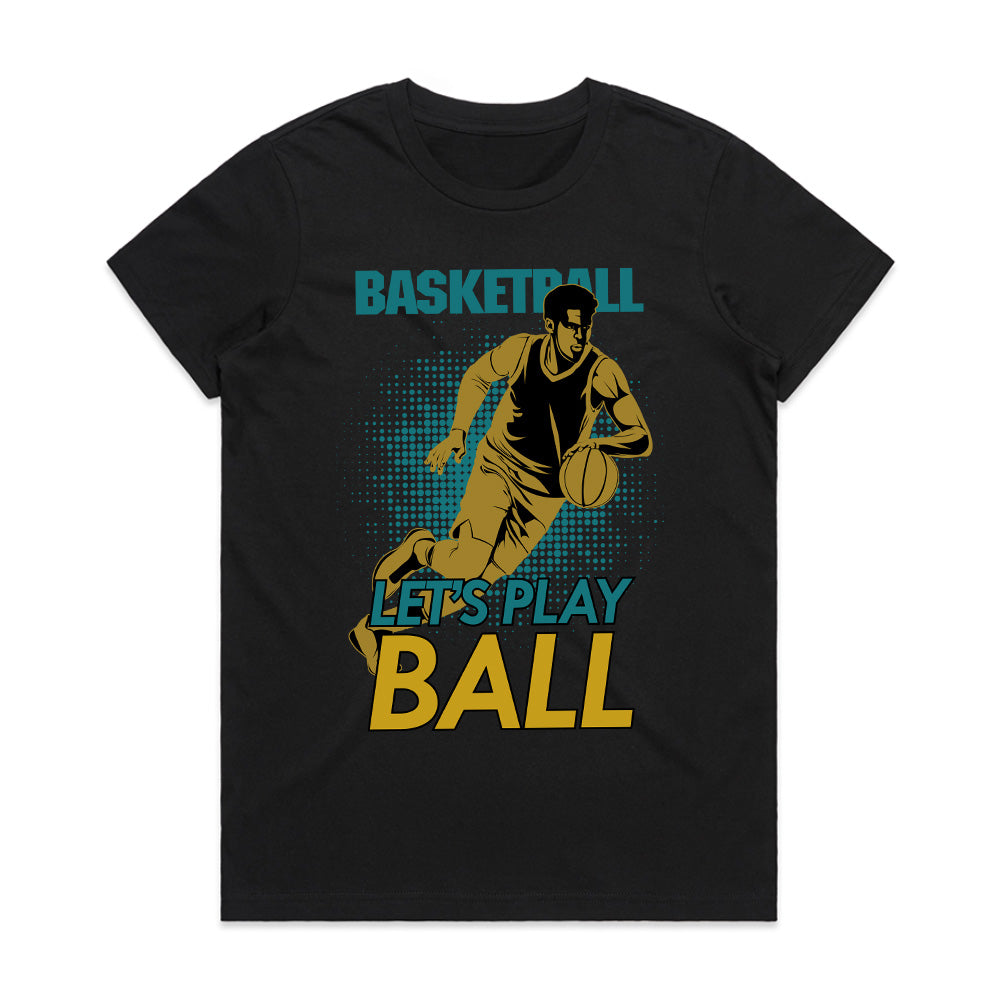 Courtside Hustle: Let’s Play Ball Basketball Tee