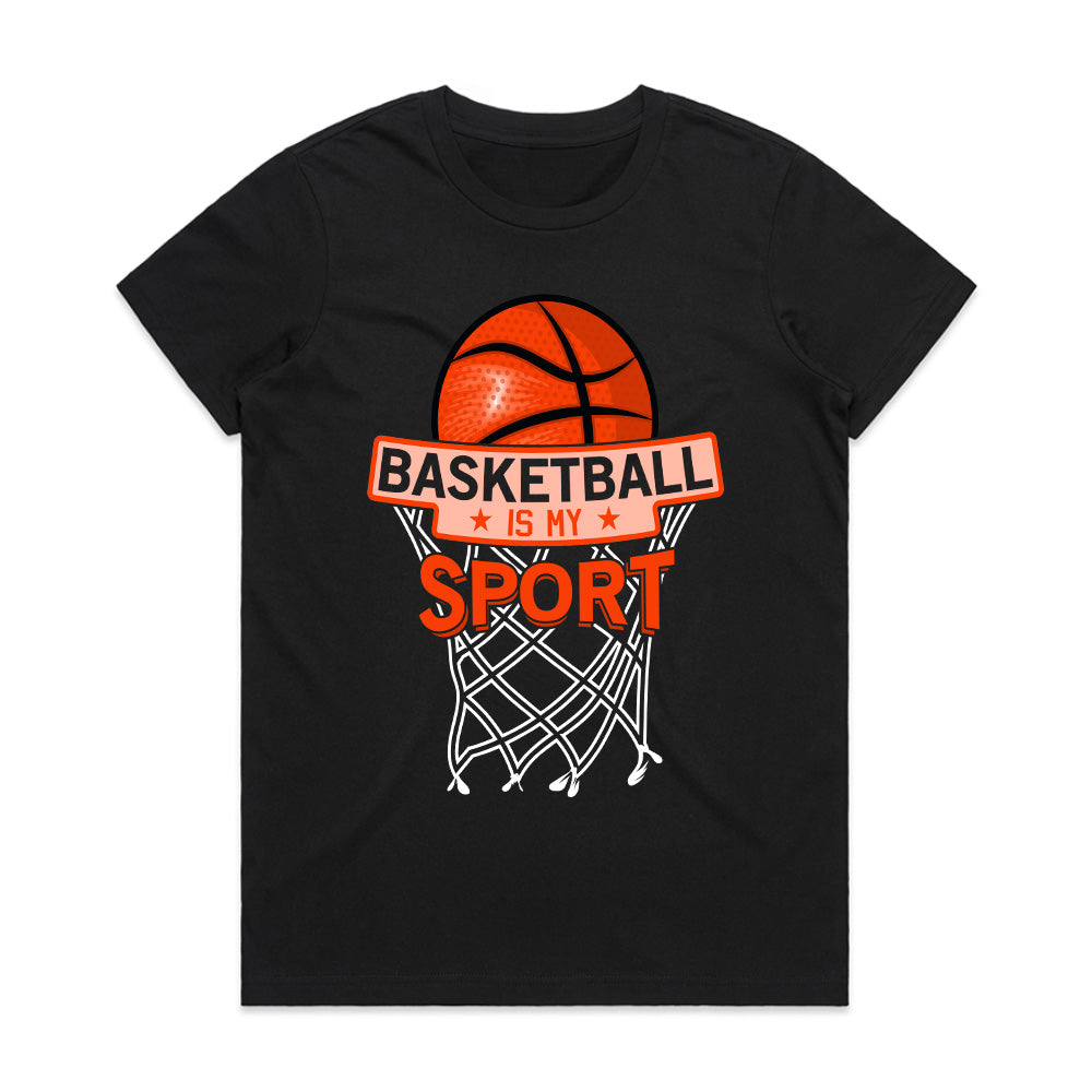 Swish Passion: Basketball Is My Sport Tee