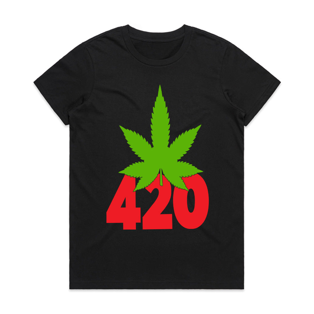 Blaze Bold: Classic 420 Leaf Tee