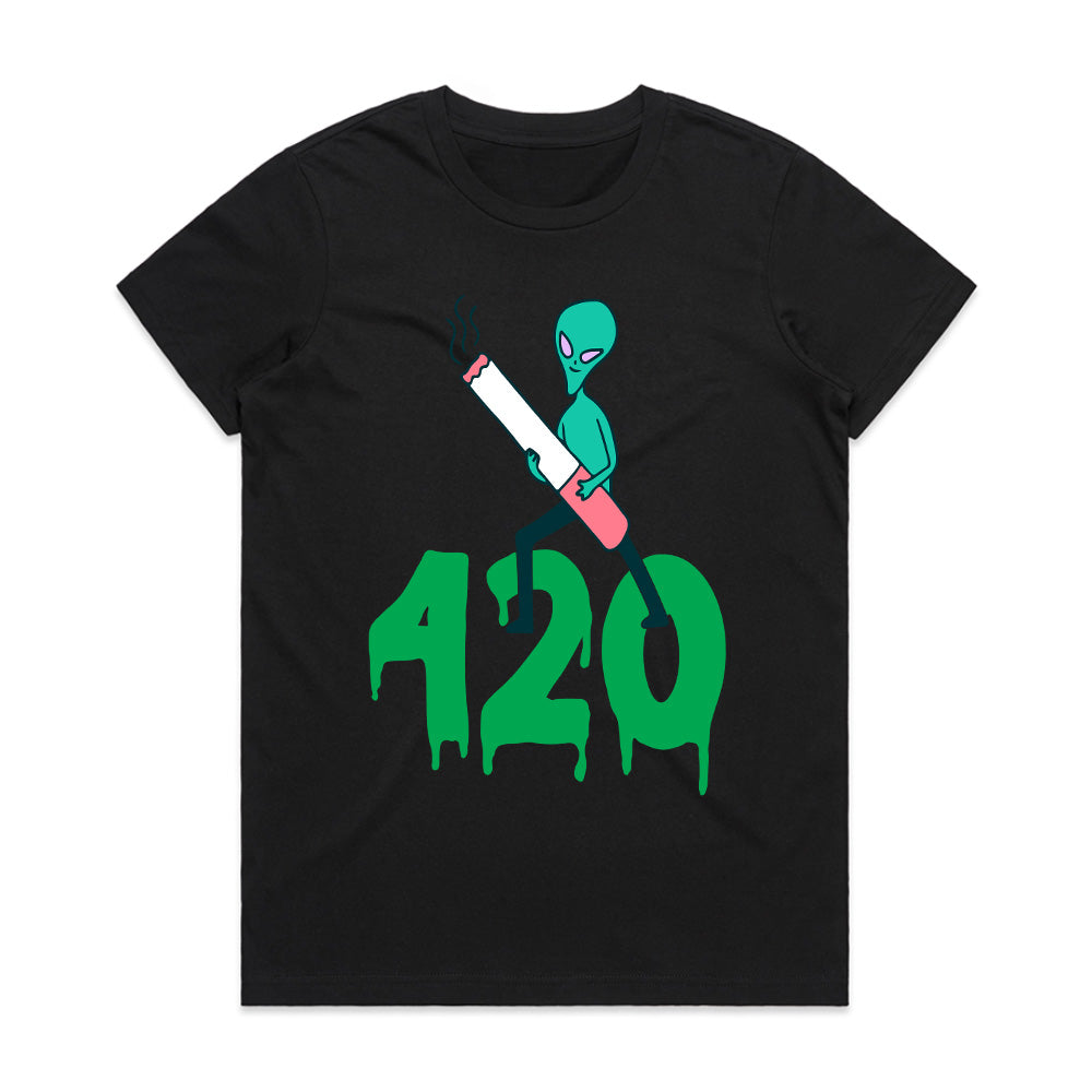 Cosmic High: Alien 420 Trip Tee