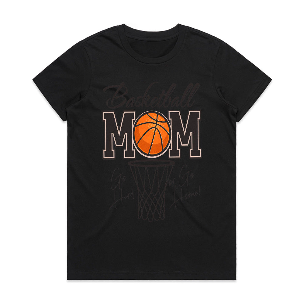 Court Queen: Basketball Mom Hustle Tee