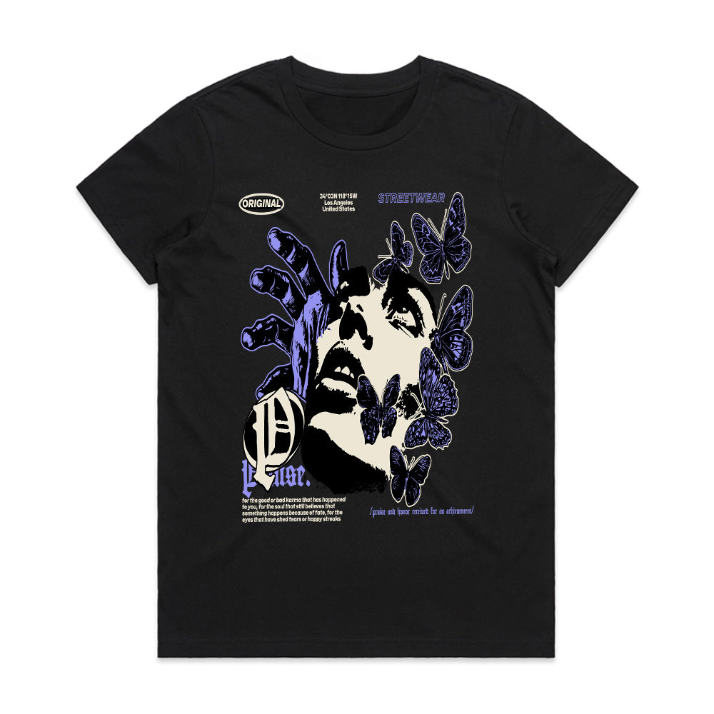 Ethereal Descent: Purple Karma Tee