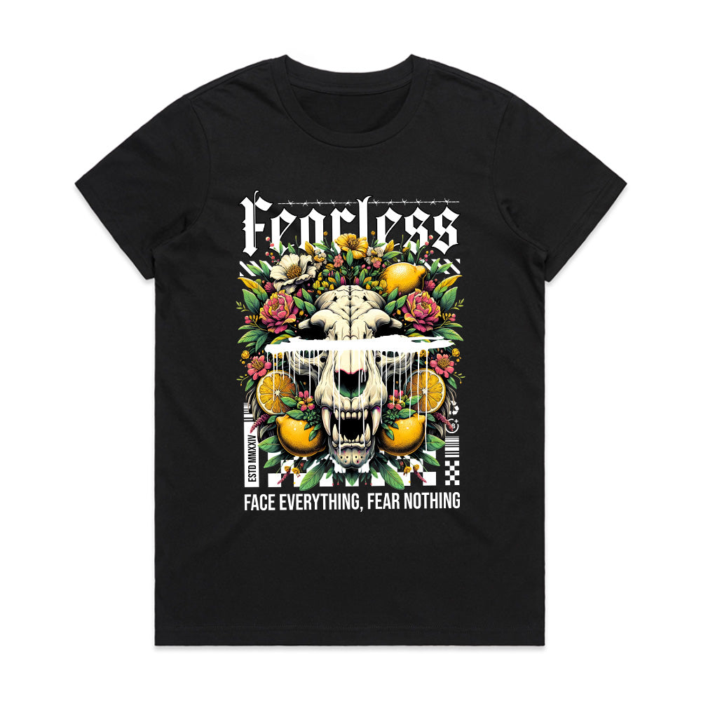 Fearless Bloom: Savage Elegance Tee