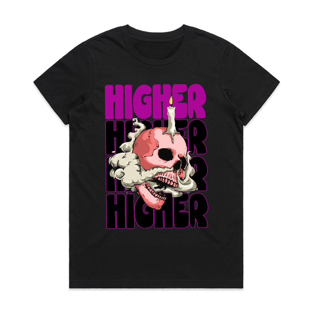 Ascend in Chaos: Higher Skull Smoke Tee