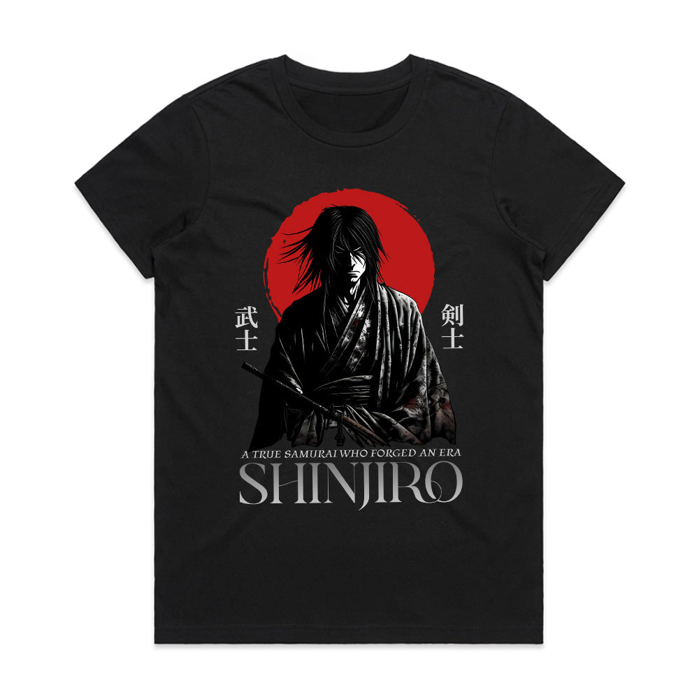 Crimson Legacy: Shinjiro the Eternal Samurai Tee