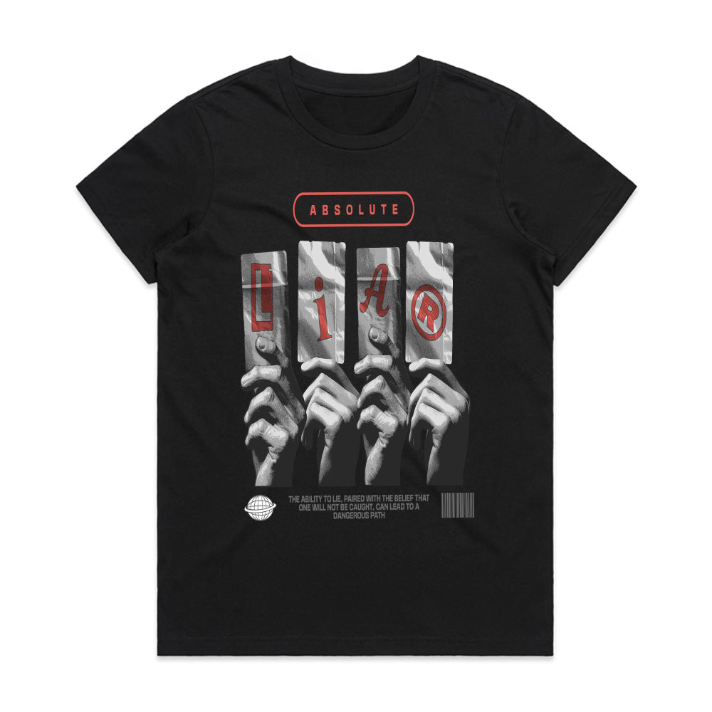 Deception Exposed: Absolute Liar Statement Tee