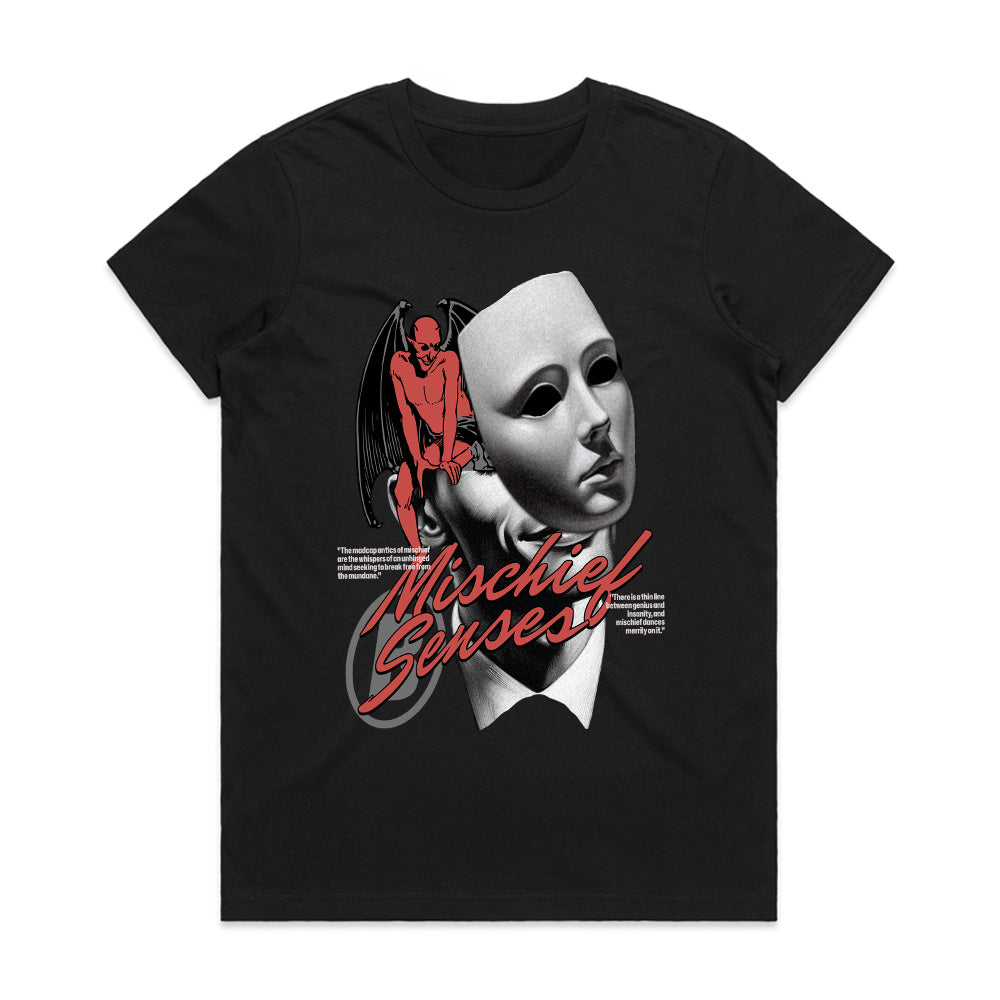 Sinister Whispers: Mischief Senses Tee