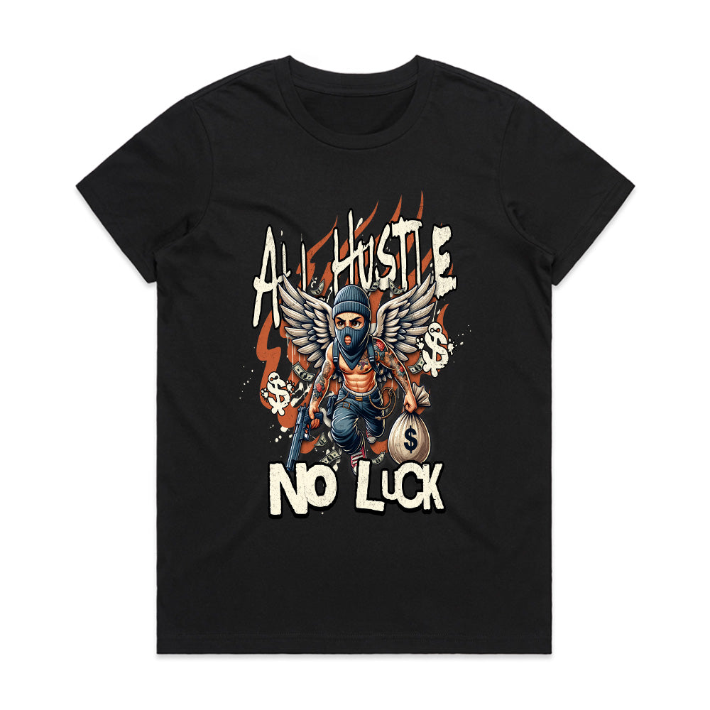 Relentless Grind: All Hustle No Luck Tee