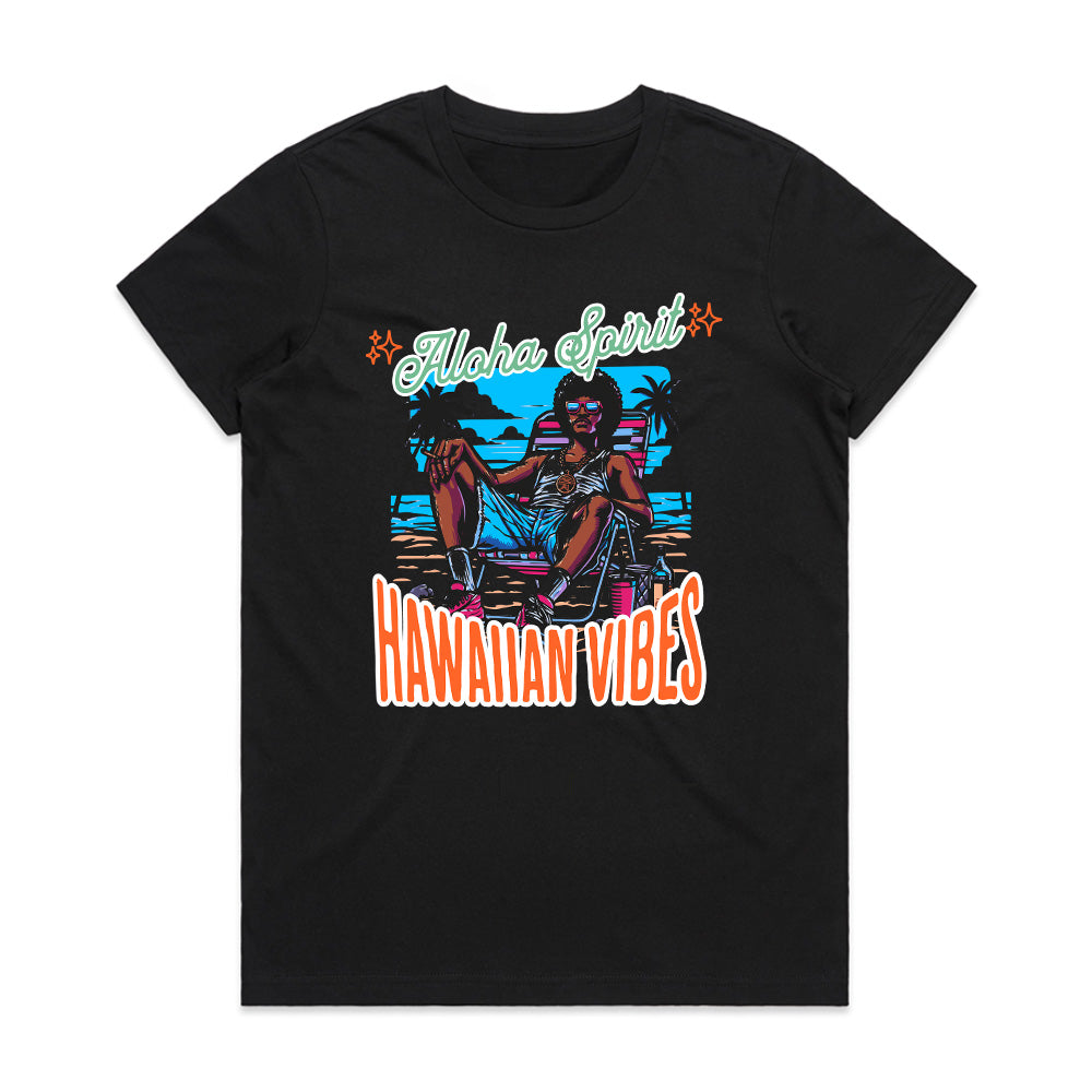 Island Chill: Aloha Spirit Hawaiian Vibes Tee