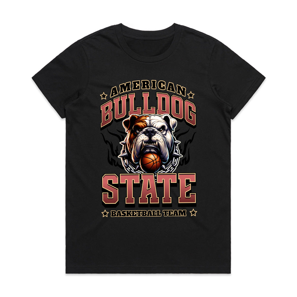 Iron Grit: American Bulldog State Basketball Tee