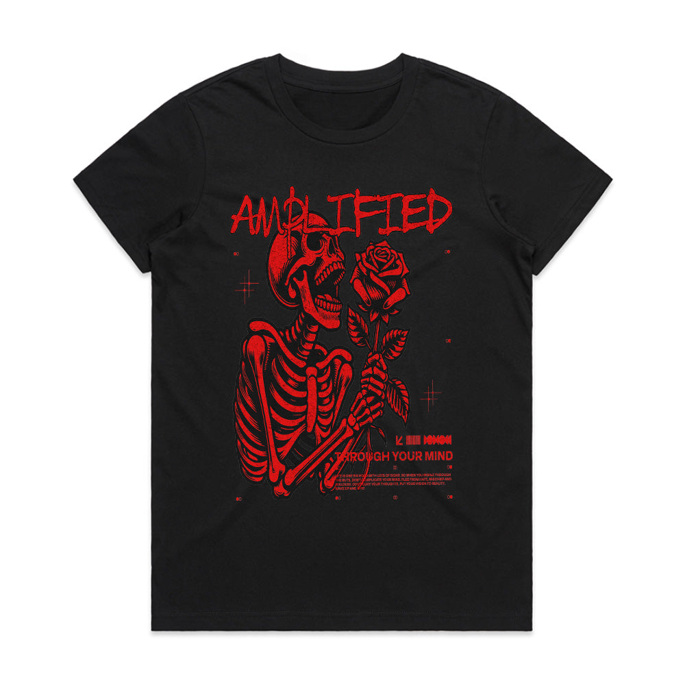 Neon Afterlife: Amplified Skeleton Tee