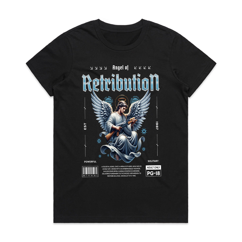 Vengeful Wings: Angel of Retribution Tee